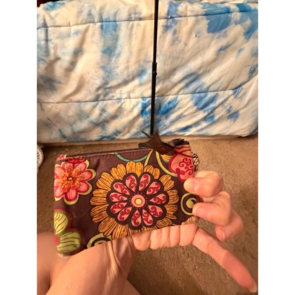 Vera Bradley Wristlet With Multiple Pockets, Zippers, and Plenty Of Room